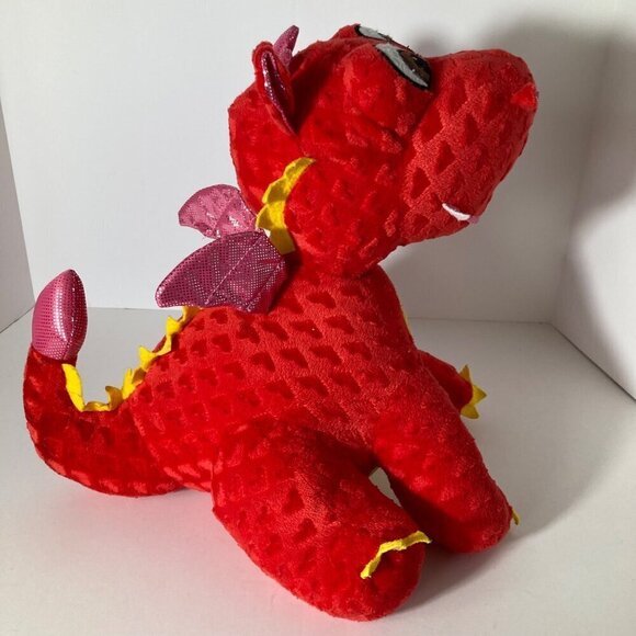 Fengtuo International Dragon Plush Red‎ Gold 11 x 12" - Picture 5 of 8